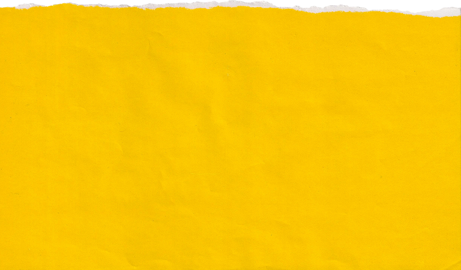 Yellow Art Paper with One Straight Ripped Edge